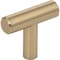 Elements 1-9/16" Overall Length Satin Bronze Naples Cabinet "T" Knob 40SBZ - alternate 1